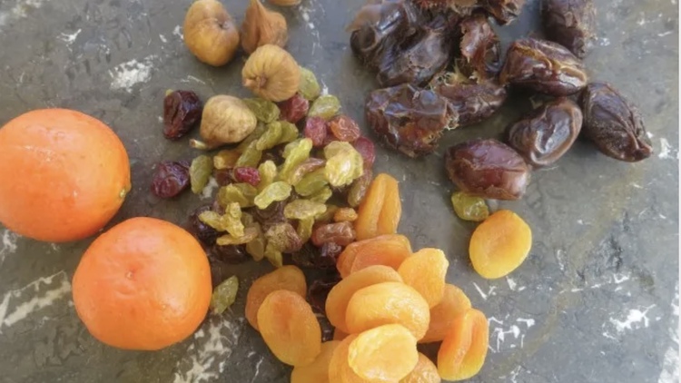 Charoset is a melange of dried and/or fresh fruits plus nuts — all chopped or ground to a paste. It’s typically prepared for seders or Passover ritual dinners.