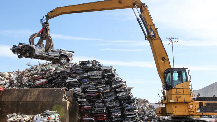 To mark Greater LA’s last show, we re-air part of the first-ever episode, in which Steve Chiotakis visits a giant car shredder between the Ports of LA and Long Beach.