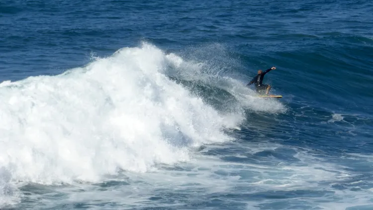 In Montecito, Patrick Saville cut off Mark Olson when surfing, then accidentally kicked his board toward him, hurting Olson’s back. Olson sued but lost the case.